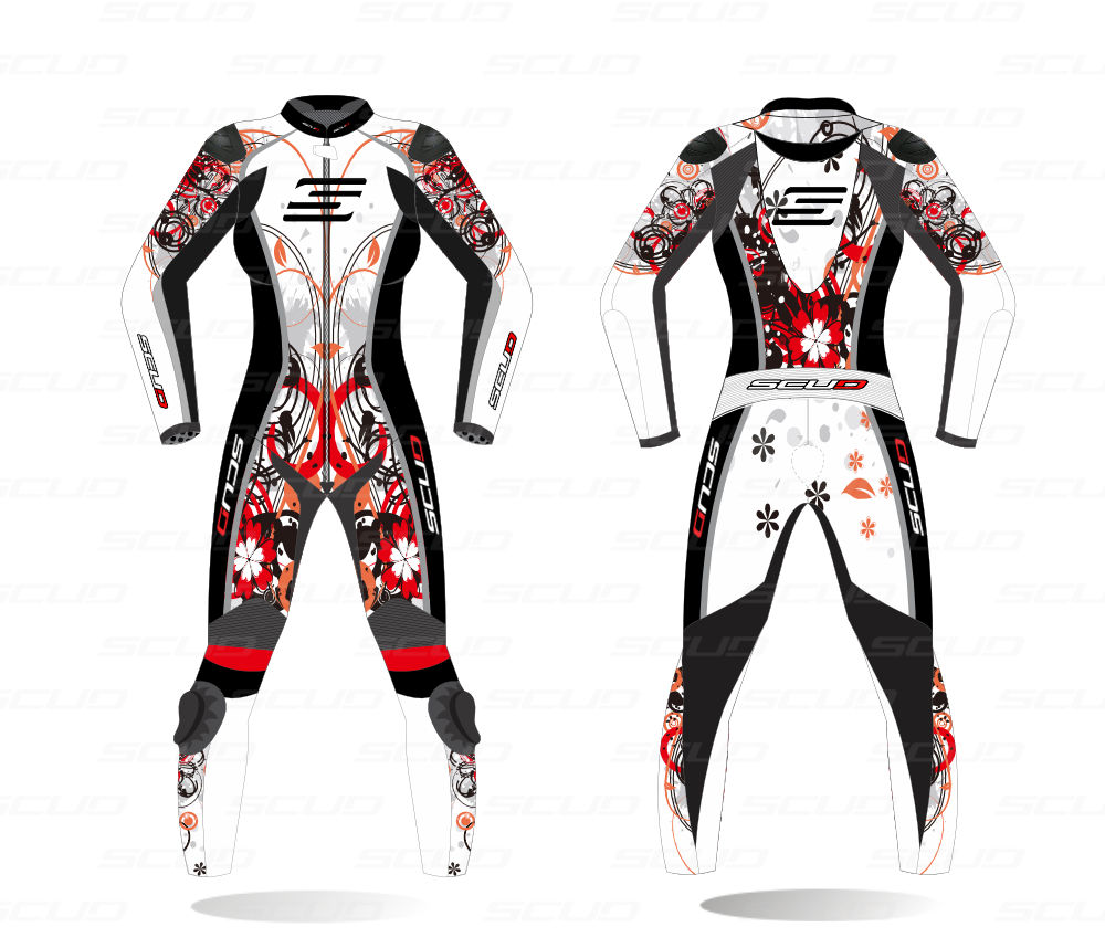 Scottacus Customs - Morph suit, body suits, compression suits - red - female-  side - Scottacus Customs